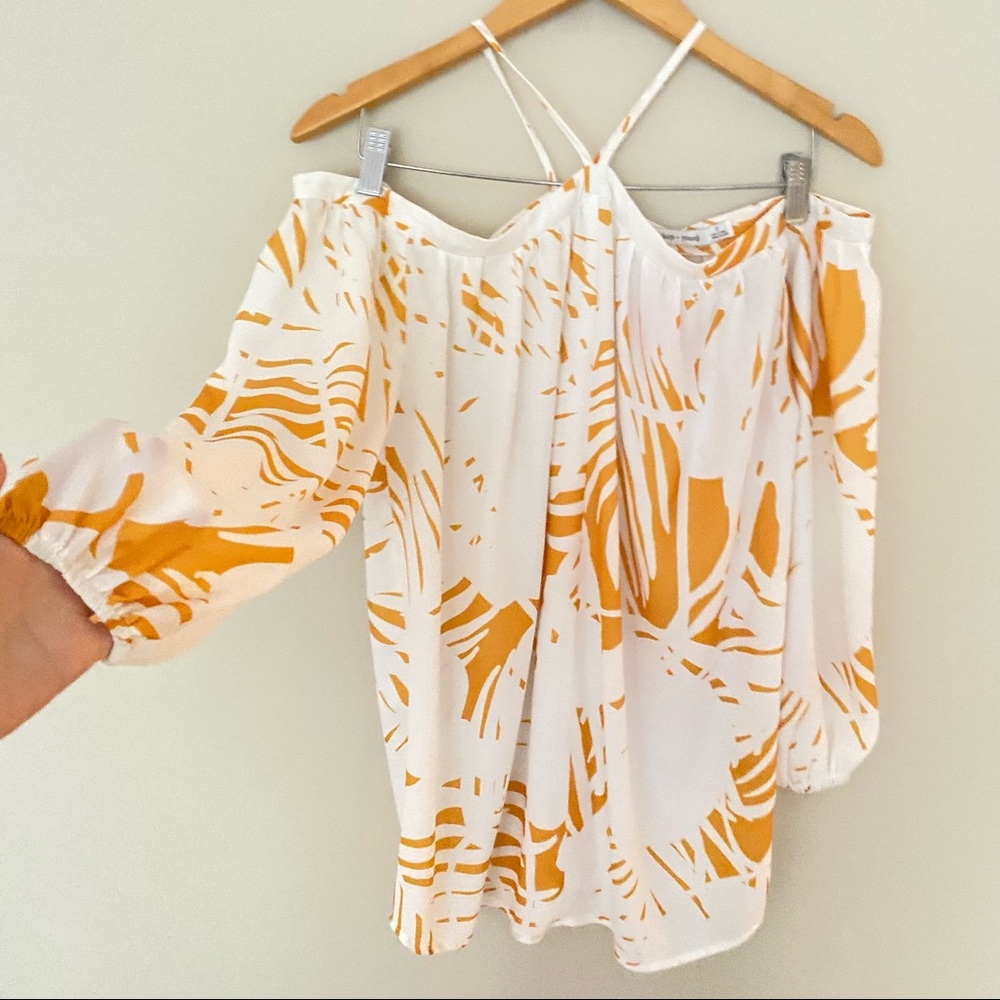 BISHOP + YOUNG White Halter Neck Off Shoulder Ana Blouse - Picture 4 of 10